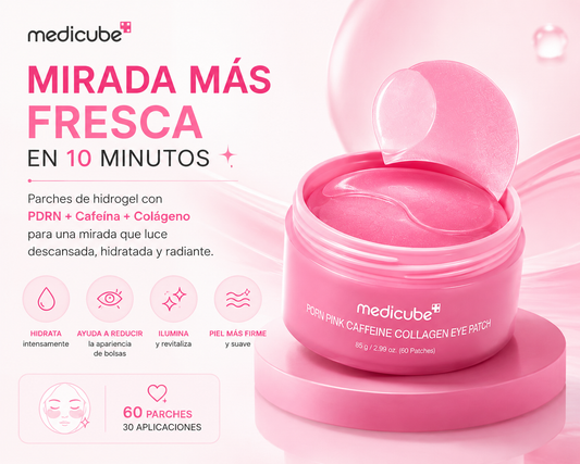 Parches de ojos con colágeno y cafeína Medicube