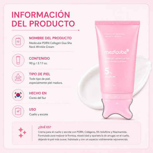 Crema Gua sha Medicube - Antiarrugas para el cuello