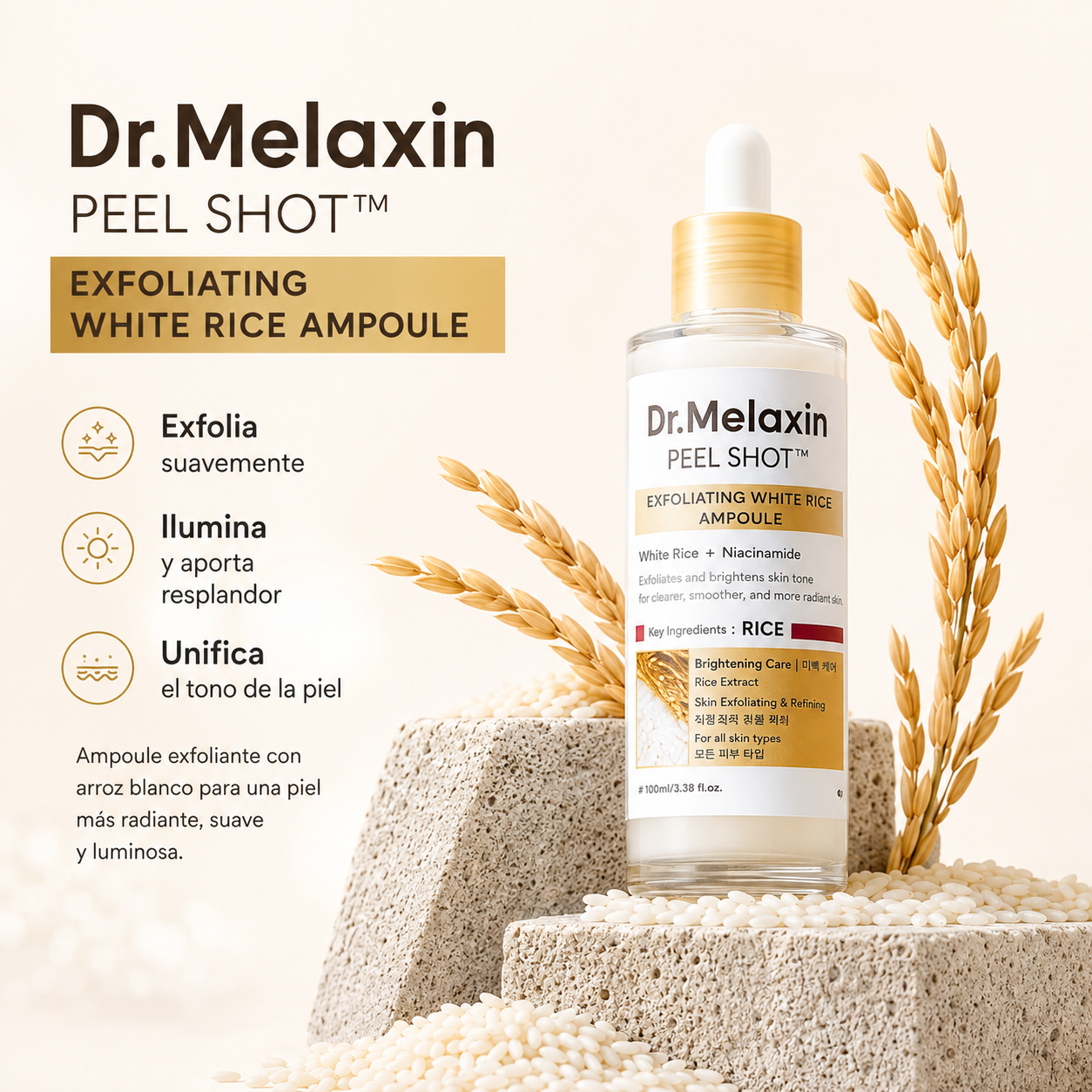 Dr Melaxin Sérum Exfoliante - Peel Shot Glow white Rice